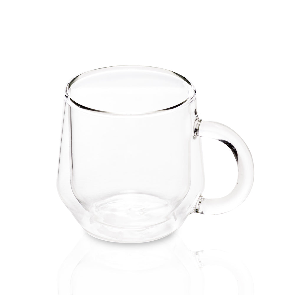 Double Wall Glass Coffee Cup — Country Store on Main