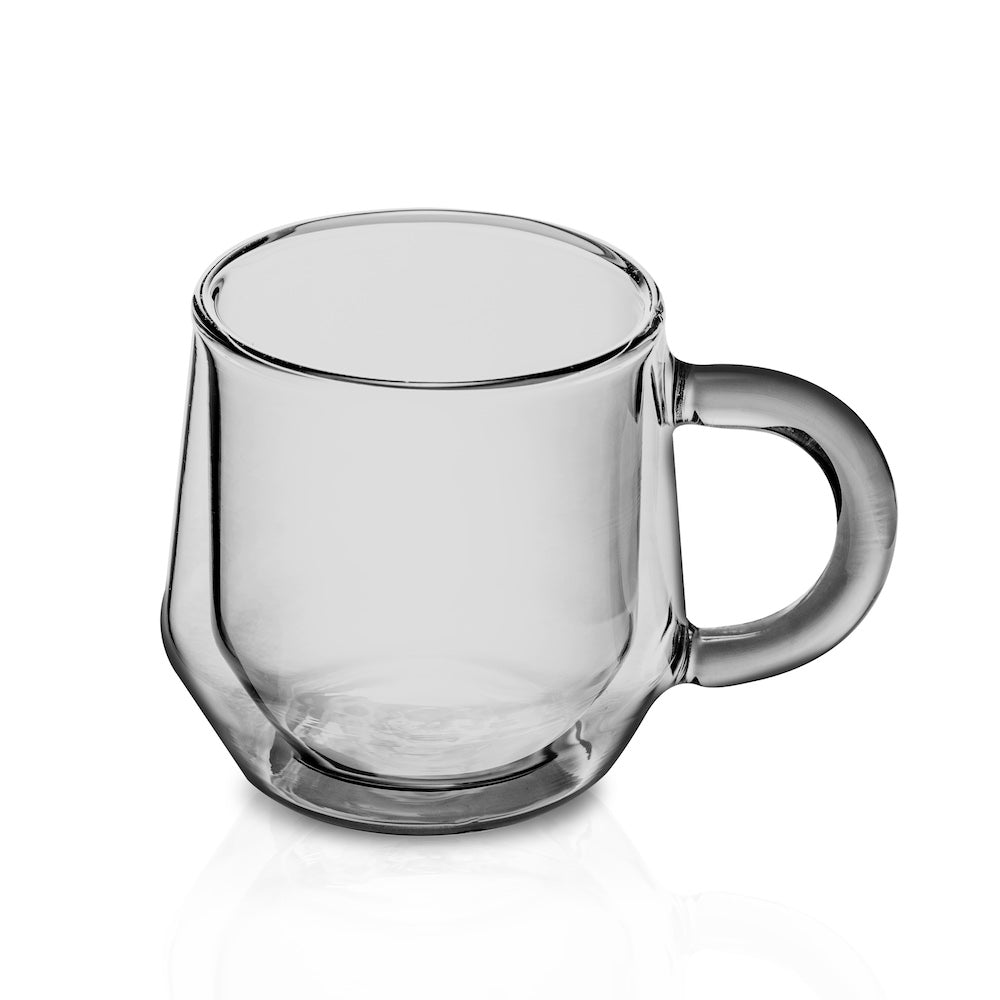 Brod & Taylor Double-Wall Insulated Glass Coffee/Tea Mugs (Set  of 2, 10oz / 300ml): Iced Tea Glasses